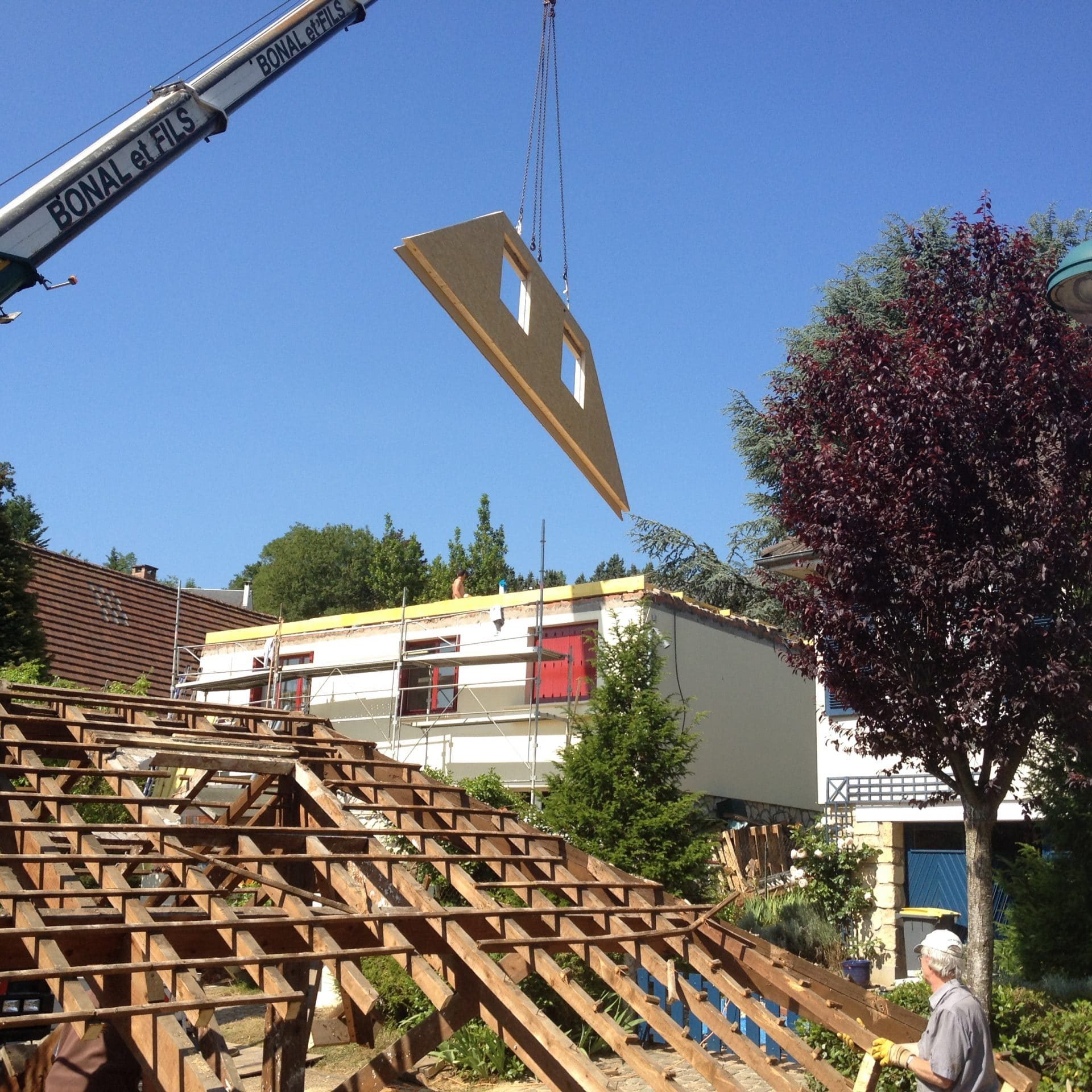 extension réhausse bois