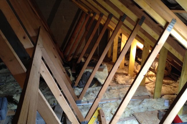 aménagement comble bois W