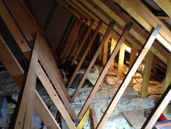 aménagement comble bois W