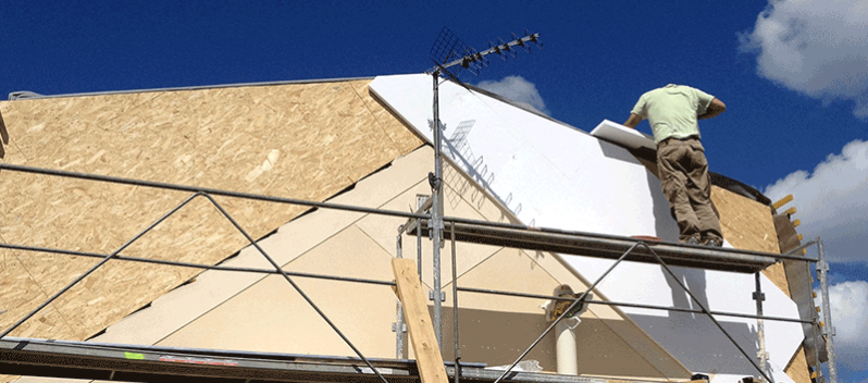 extension réhausse toiture bois